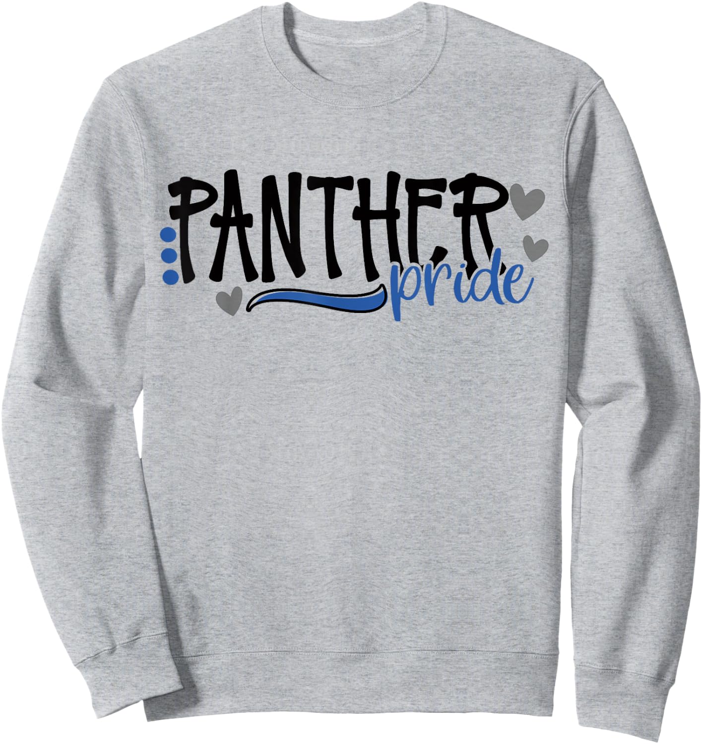 Panther Pride School Sports Fan Team Spirit Sweatshirt - Sweatshirt | Ash