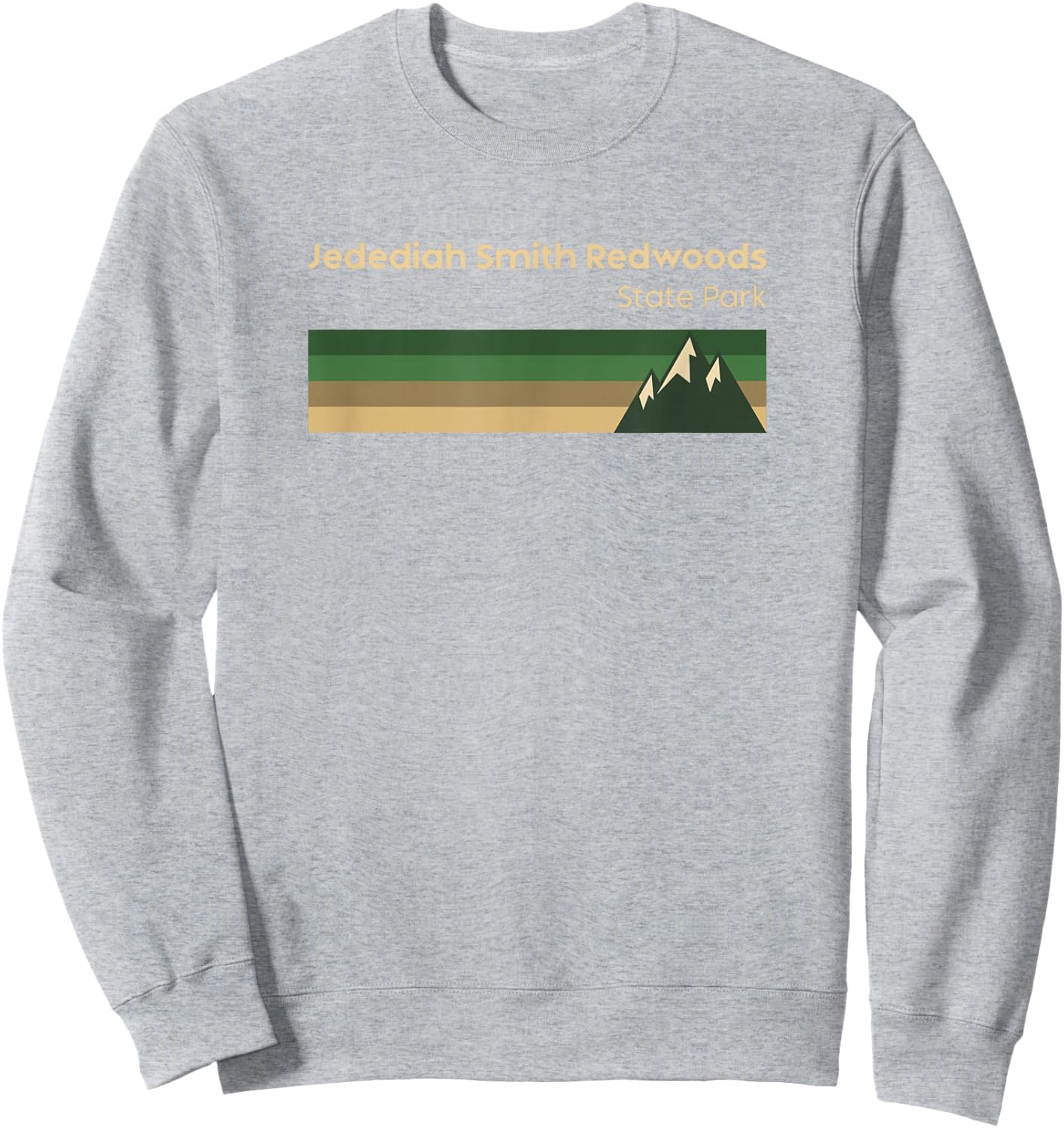Jedediah Smith Redwoods State Park California Vintage Sweatshirt - Sweatshirt | Ash