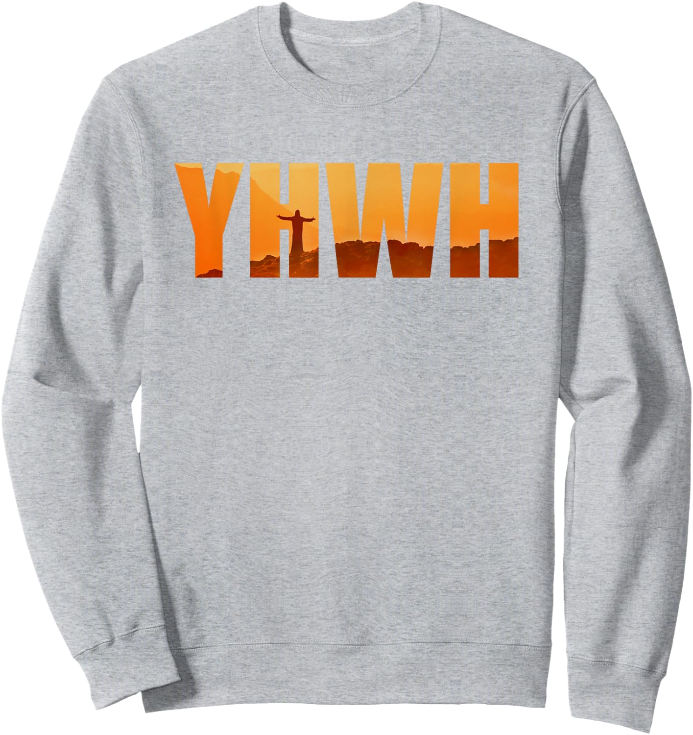 YHWH – Tetragrammaton Hebrew Name of GOD Yahweh Faith Sweatshirt - Sweatshirt | Ash