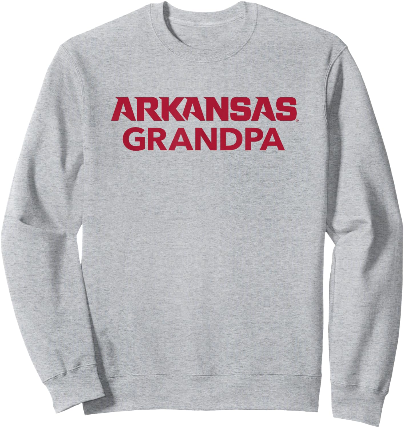 University of Arkansas Razorbacks Grandpa Sweatshirt - Sweatshirt | Ash