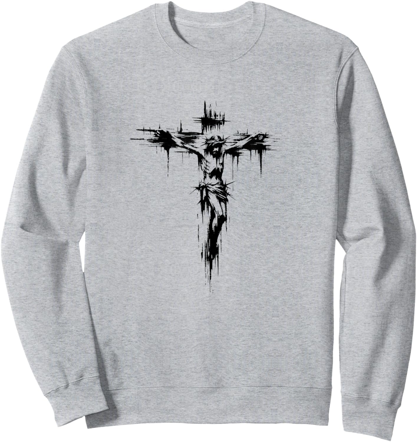 Jesus Mobile Phone Cover Jesus on the Cross Jesus Sweatshirt - Sweatshirt | Ash