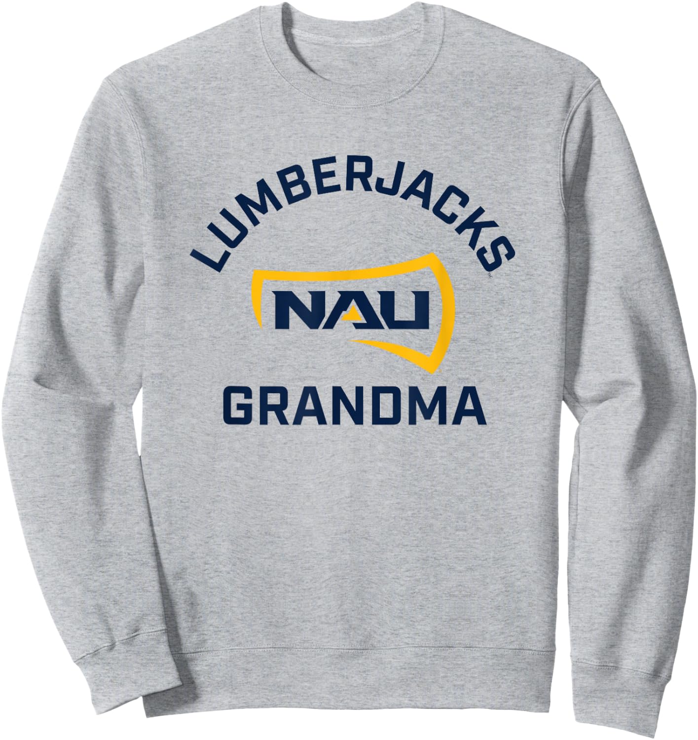 Northern Arizona NAU Lumberjacks Arched Grandma Sweatshirt - Sweatshirt | Ash