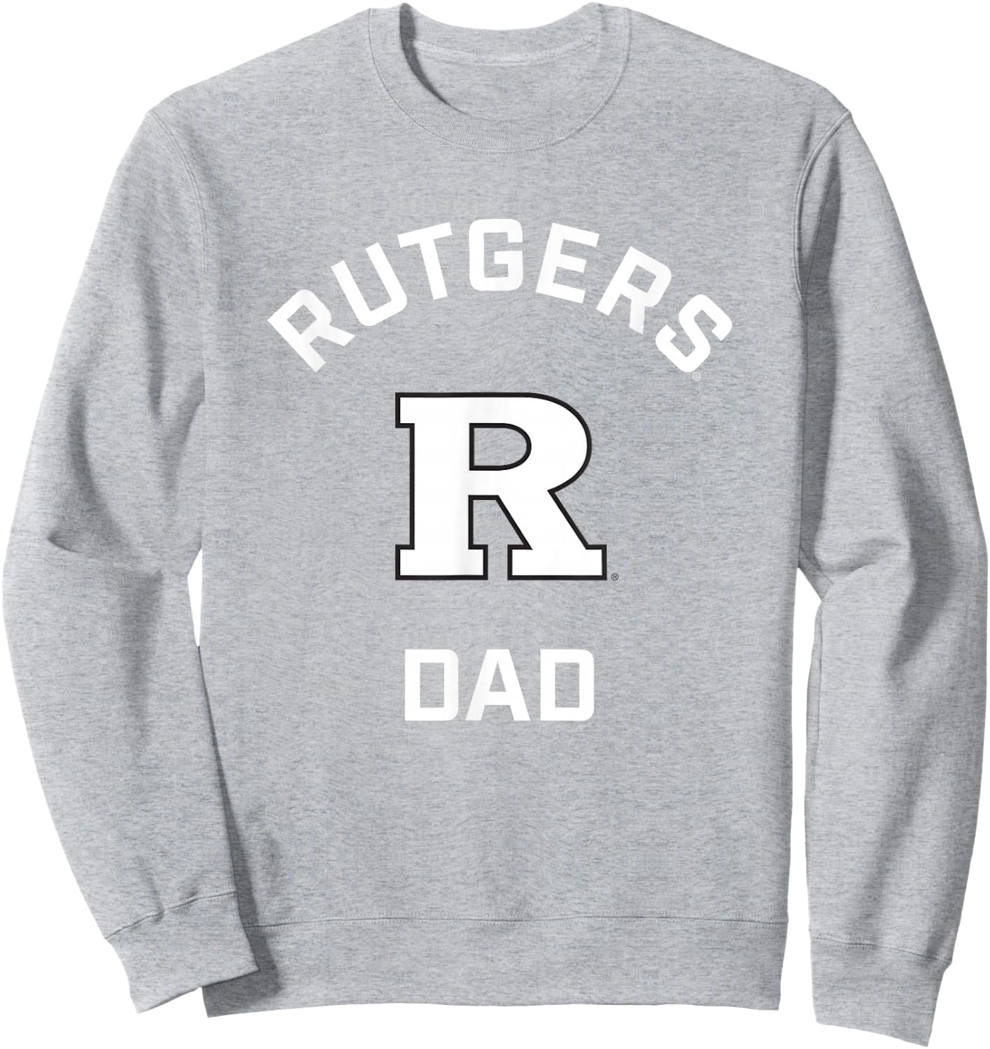 Rutgers University Scarlet Knights Arched Dad Sweatshirt - Sweatshirt | Ash