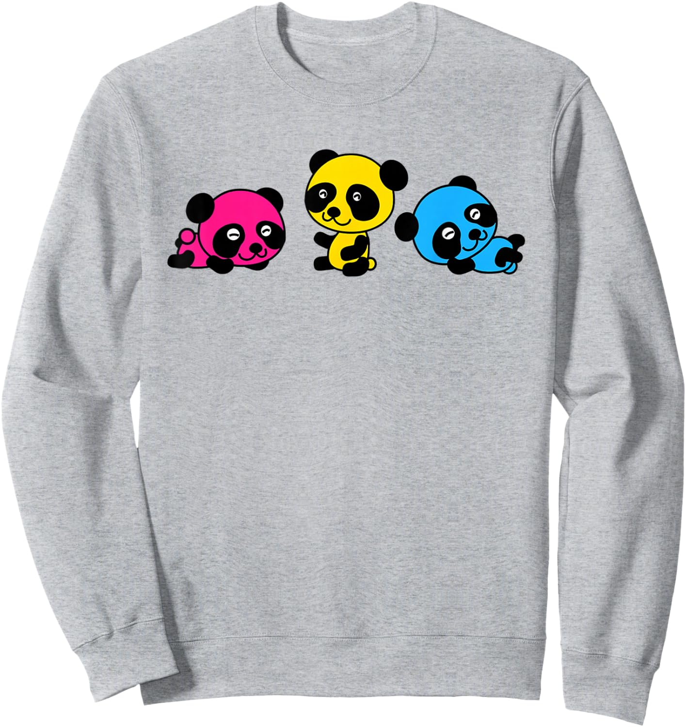 Subtle Pansexual Panda Pride Pan Flag I'm Pan-Duh LGBTQ Sweatshirt - Sweatshirt | Ash