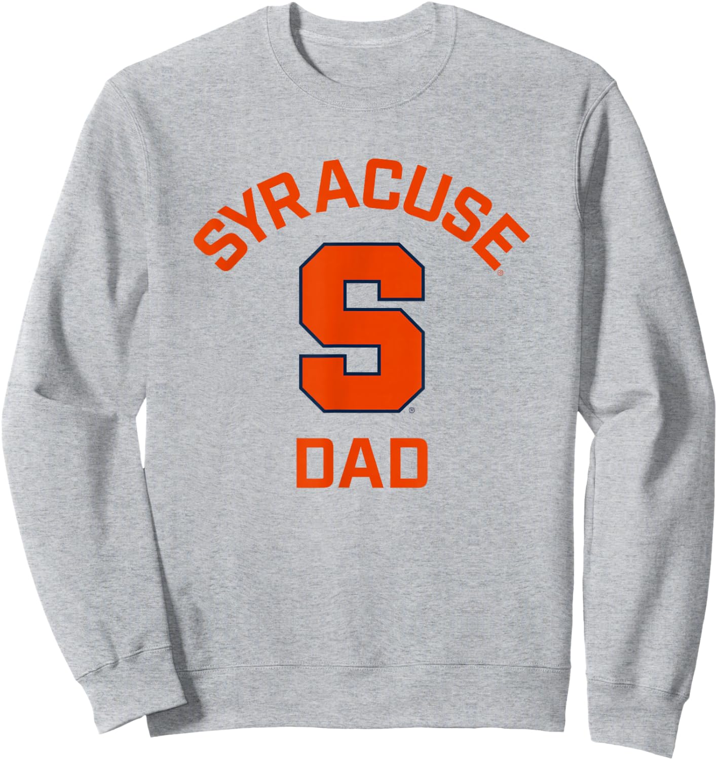 Syracuse University Orange Arched Dad Sweatshirt - Sweatshirt | Ash