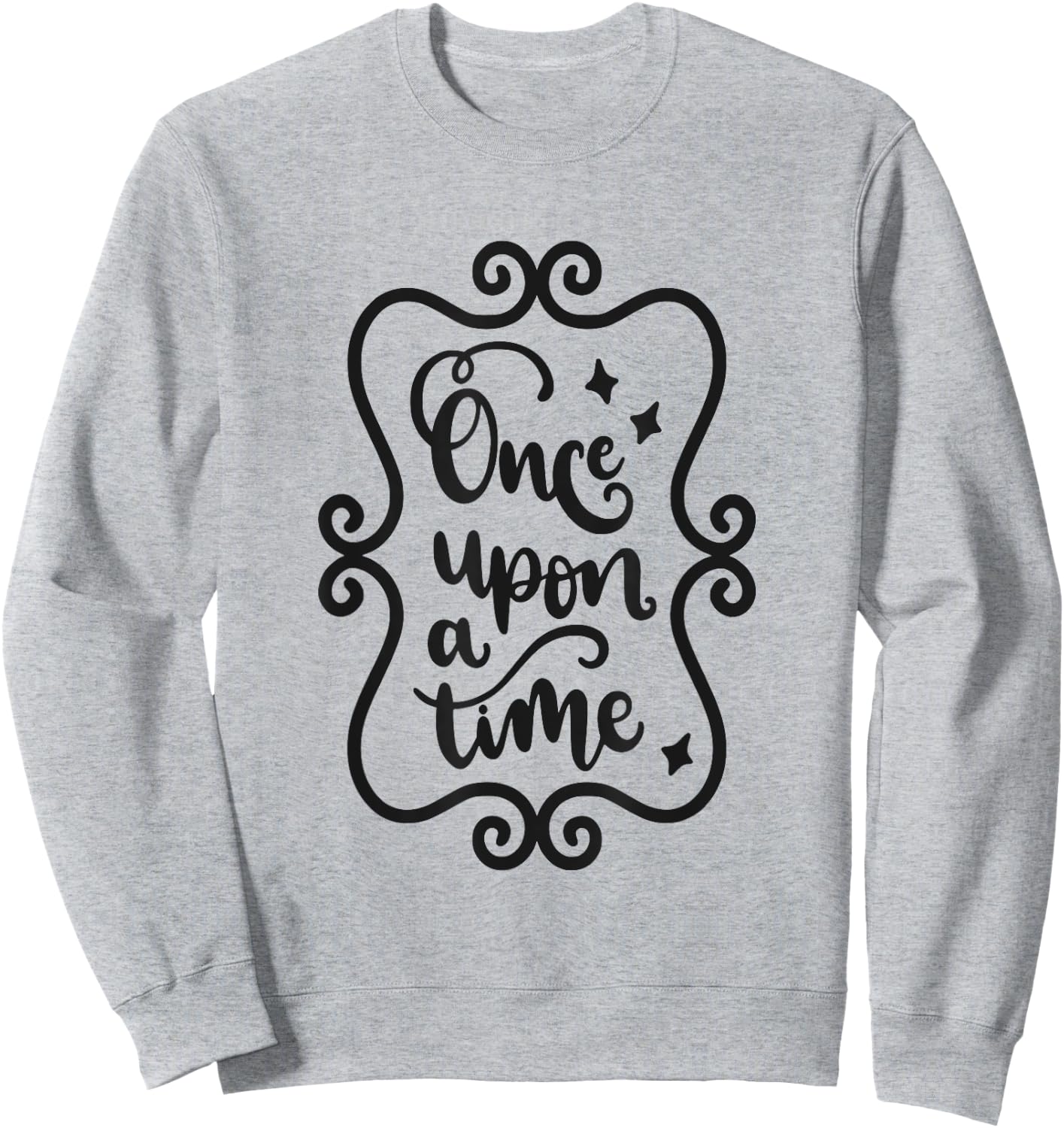 Once Upon A Time Fairytale Book Lover Reading Sweatshirt - Sweatshirt | Ash