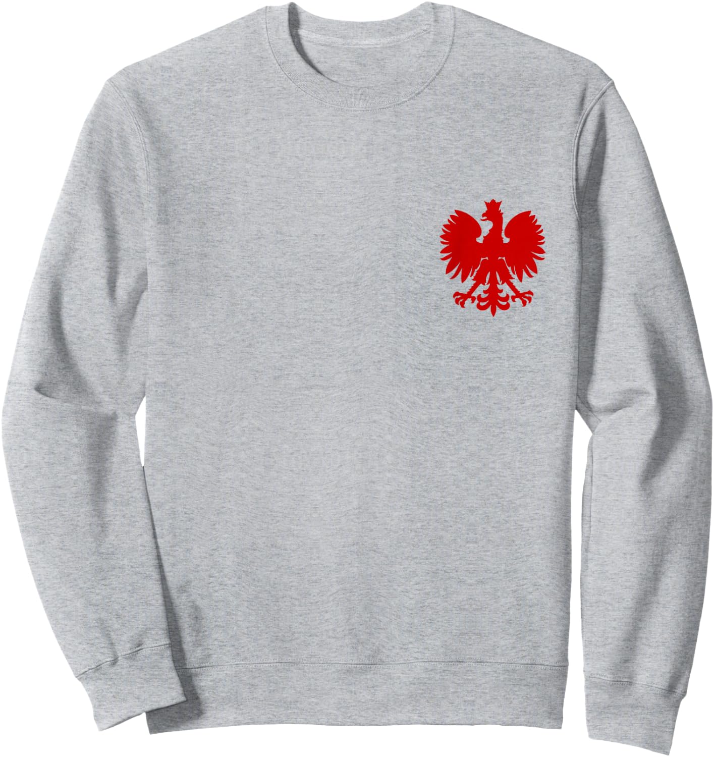 Poland Flag Pride Eagle Polish Roots Polska Sweatshirt - Sweatshirt | Ash