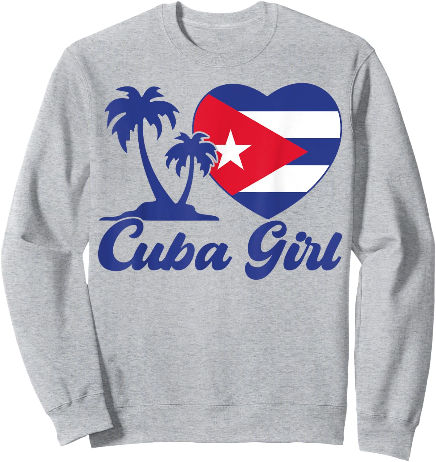 Cuba-Shirt Cuban Girl Flag Cubanita Hispanic Heritage Kids Sweatshirt - Sweatshirt | Ash