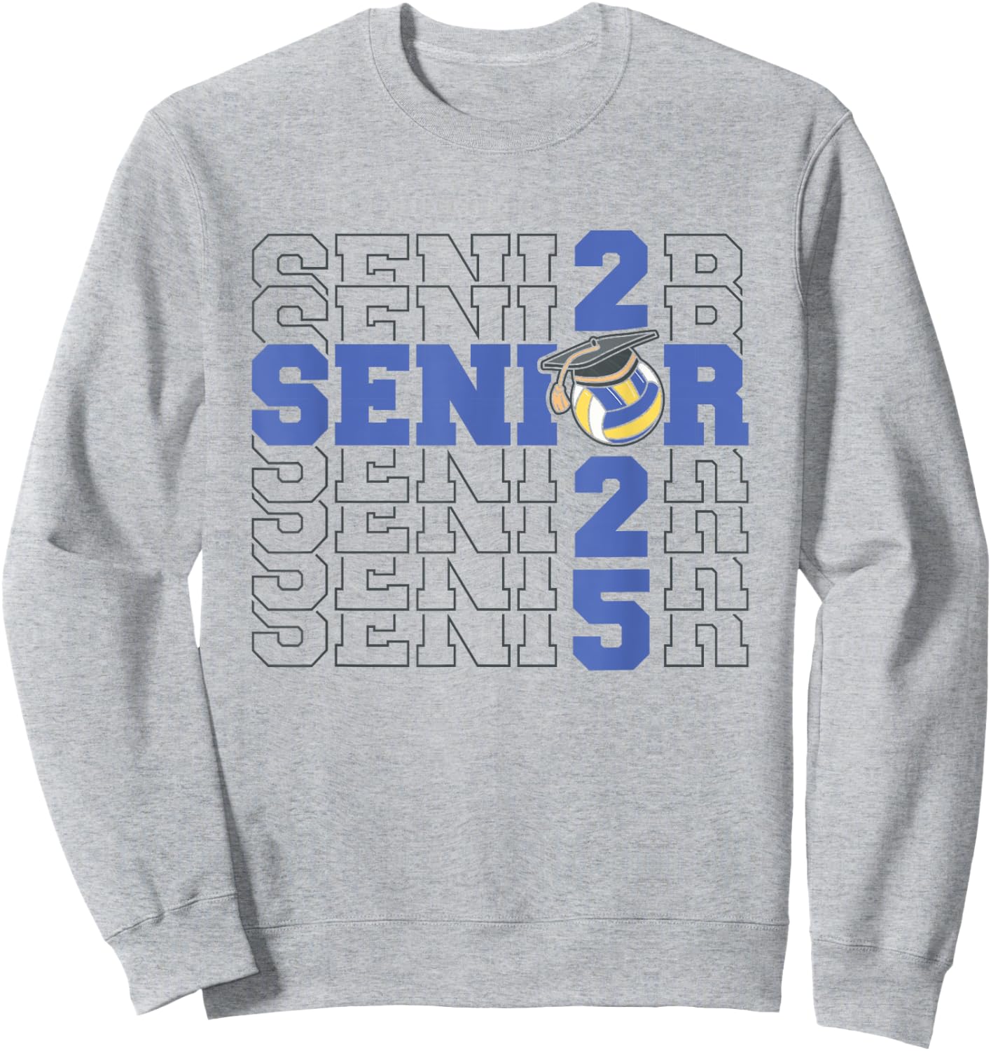 Class of 2025 Volleyball Senior Night Sweatshirt - Sweatshirt | Ash