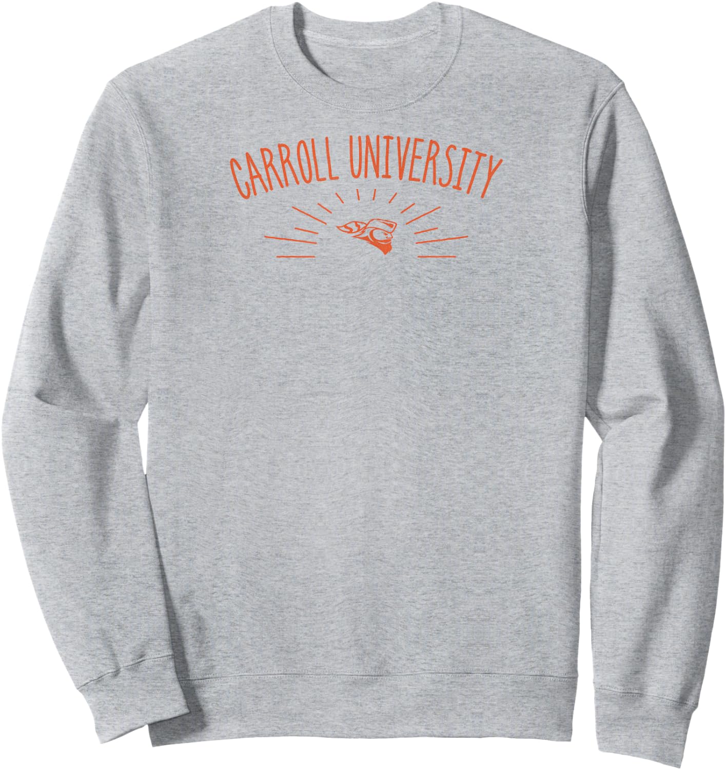 Carroll Pioneers Burst White Officially Licensed Sweatshirt - Sweatshirt | Ash