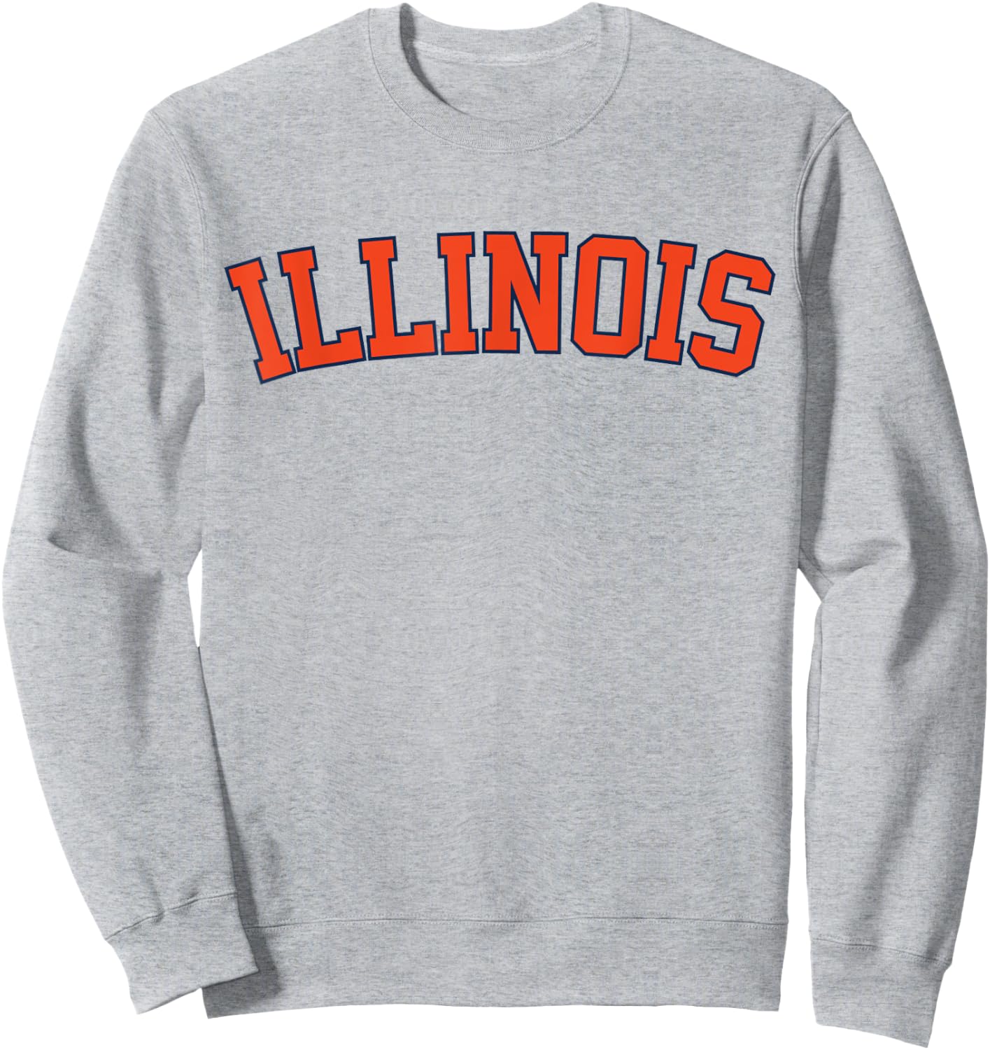 Retro Illinois Vintage Illinois Orange Blue Throwback IL Sweatshirt - Sweatshirt | Ash