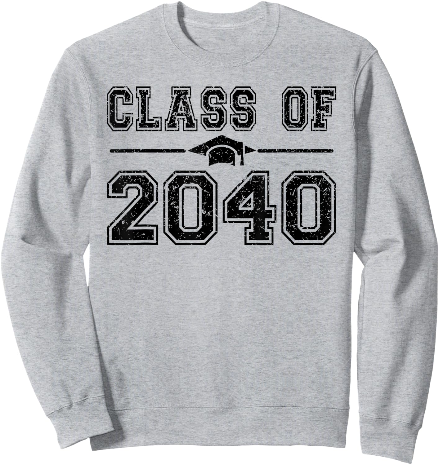 Class of 2040 Grow With Me First Day of School Graduate 2040 Sweatshirt - Sweatshirt | Ash
