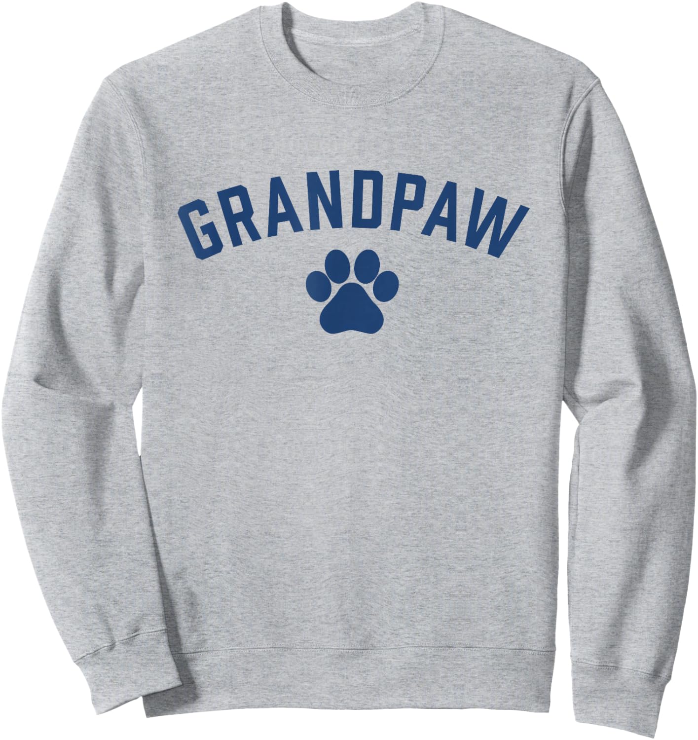 Grandpaw Dog Grandkids Funny Grandpa Sweatshirt - Sweatshirt | Ash