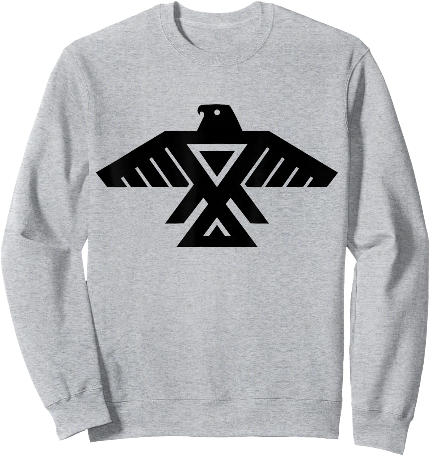 Flags and Symbols Anishinaabe Native American Thunderbird Symbol Sweatshirt - Sweatshirt | Ash