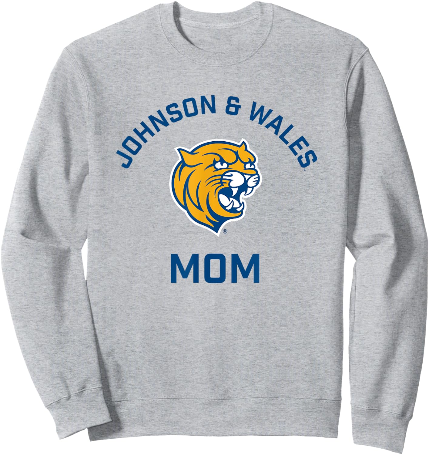 Johnson and Wales University JWU Wildcats Arched Mom Sweatshirt - Sweatshirt | Ash