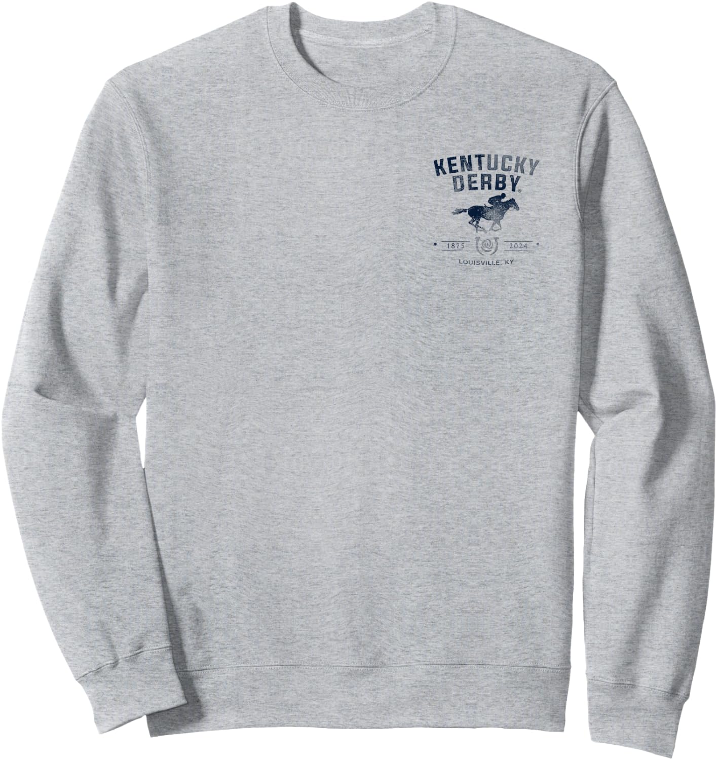 Officially Licensed Kentucky Derby 2024 Front/Back Vintage Sweatshirt - Sweatshirt | Ash