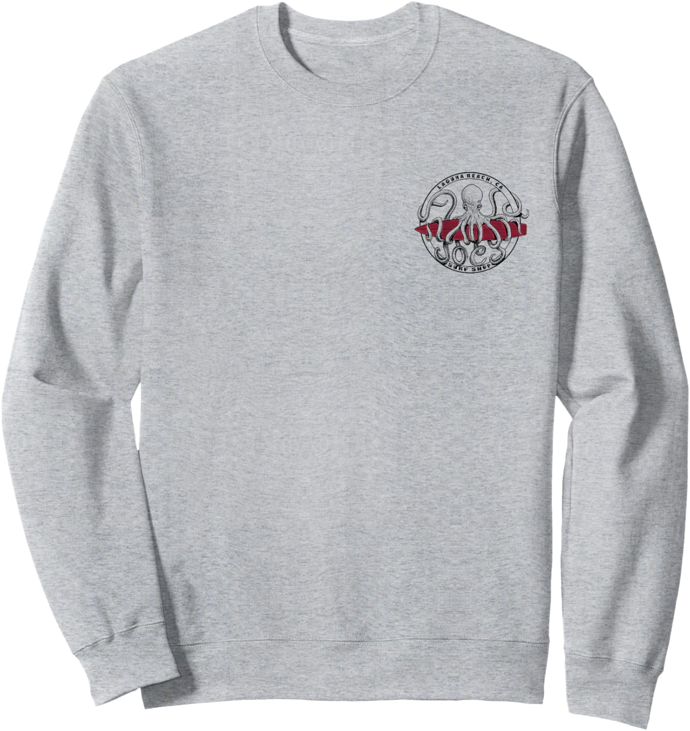 Joe's Surf Surfing Octopus Logo Graphic Sweatshirt - Sweatshirt | Ash