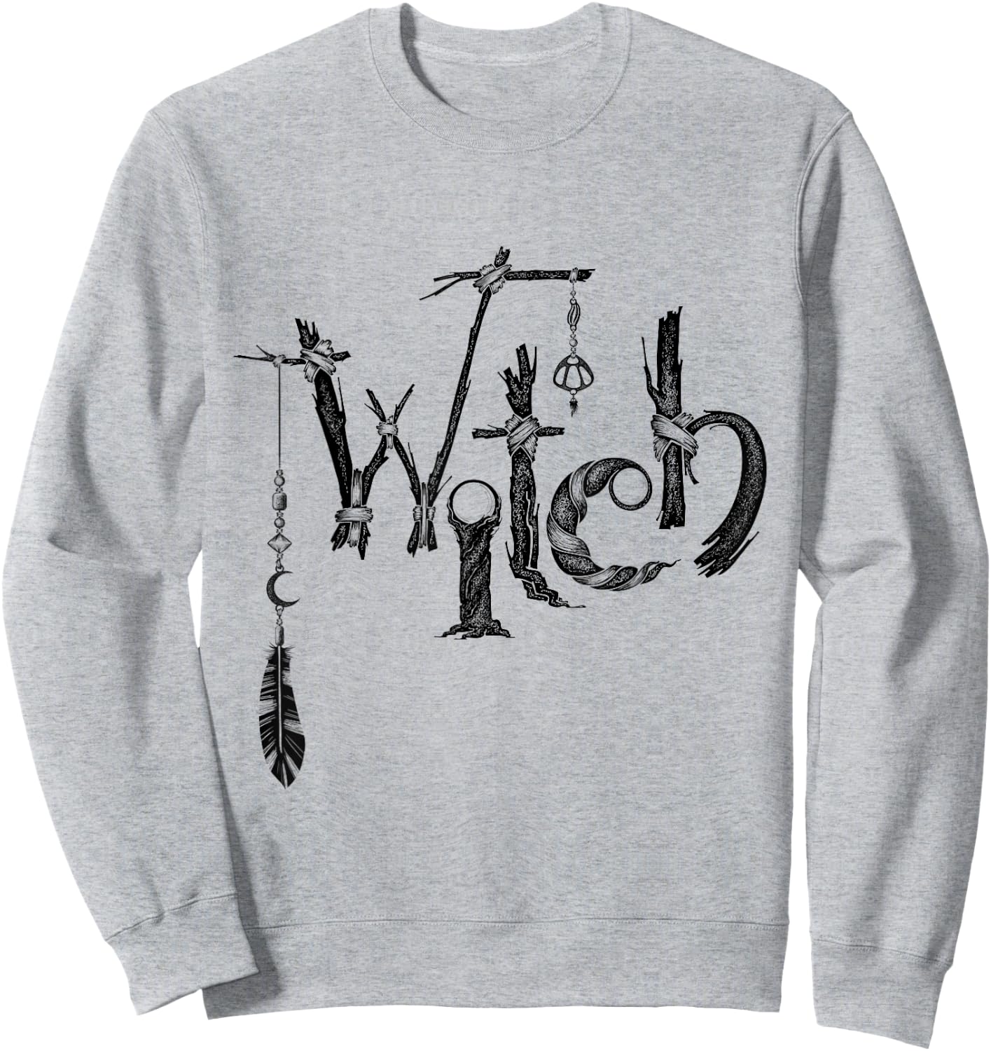 Witchy Occult Wicca Witchcraft Witch Sweatshirt - Sweatshirt | Ash