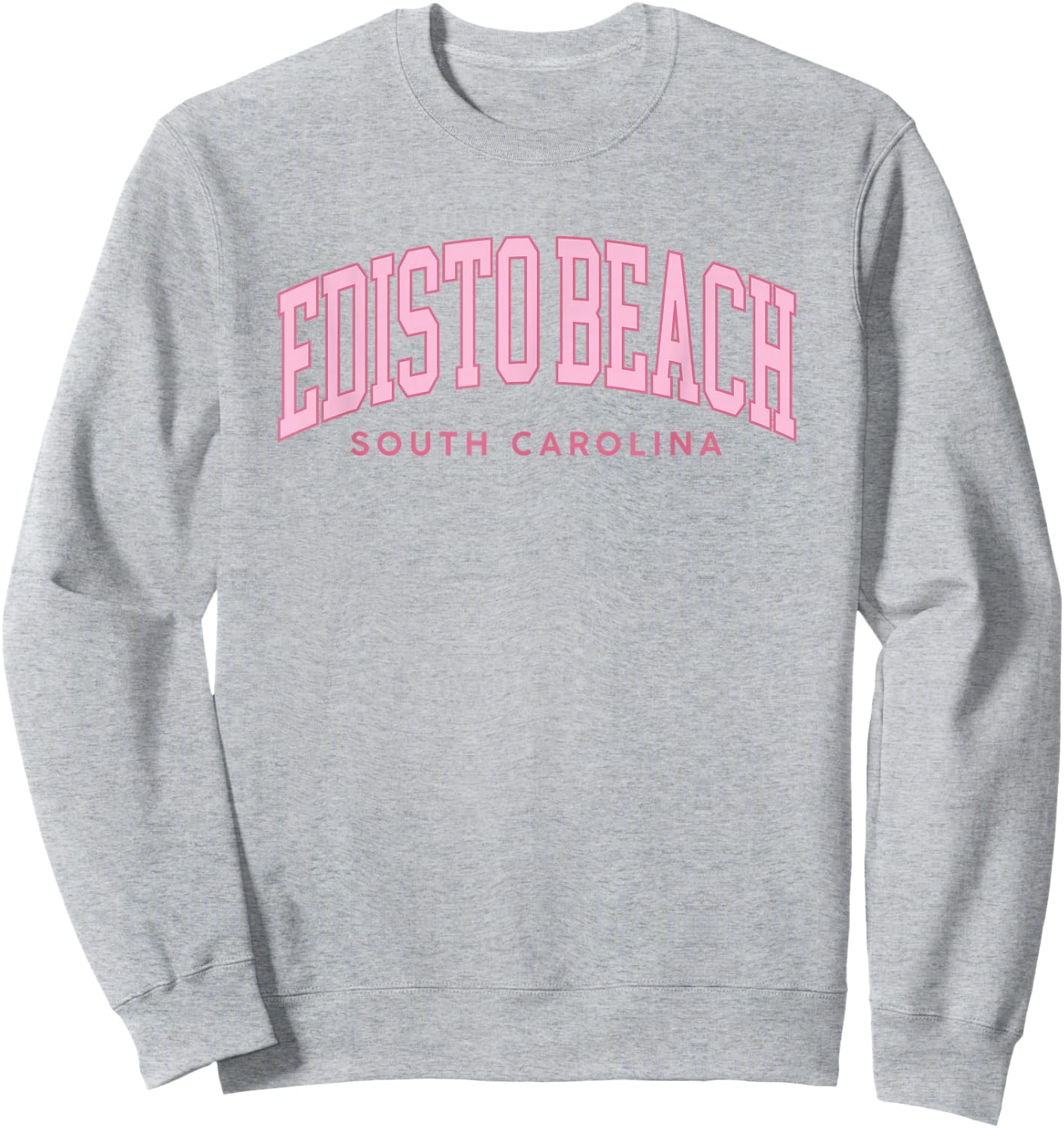 Edisto Beach South Carolina Retro Preppy Throwback Pink Sweatshirt - Sweatshirt | Ash
