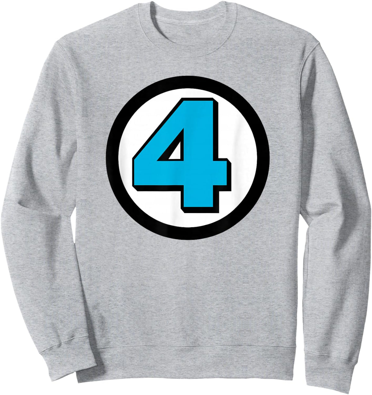 Marvel Fantastic Four Classic 4 Vintage Team Logo Sweatshirt - Sweatshirt | Ash