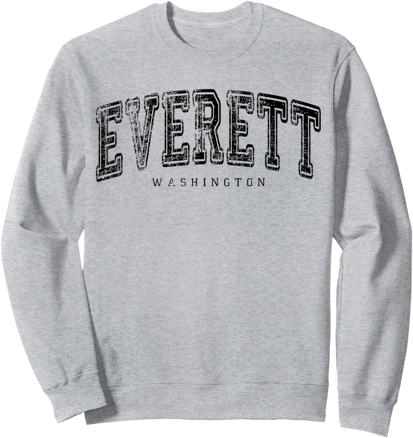 Everett Washington Vintage Retro US City State Travel Sweatshirt - Sweatshirt | Ash