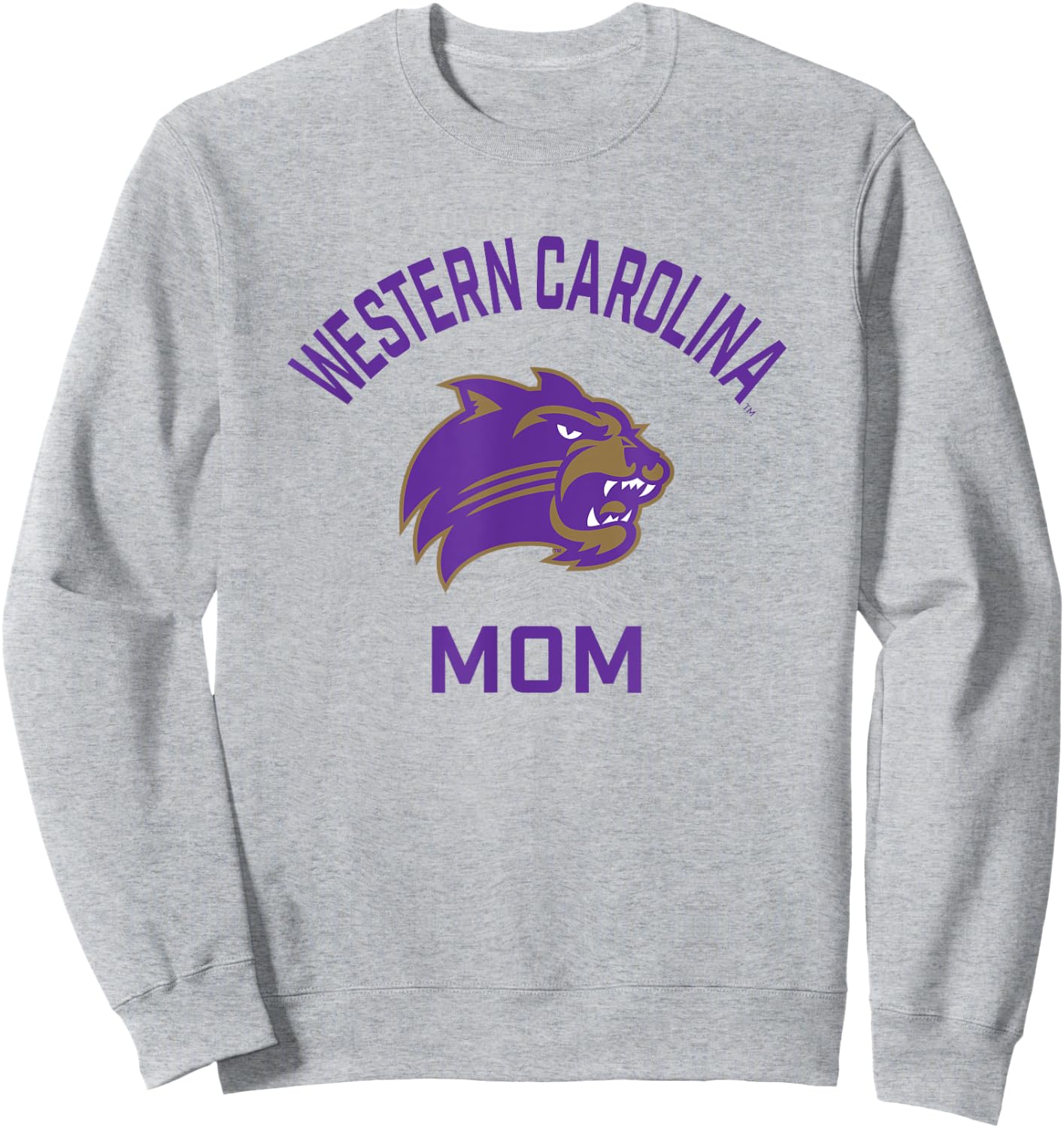 Western Carolina University Catamounts Arched Mom Sweatshirt - Sweatshirt | Ash