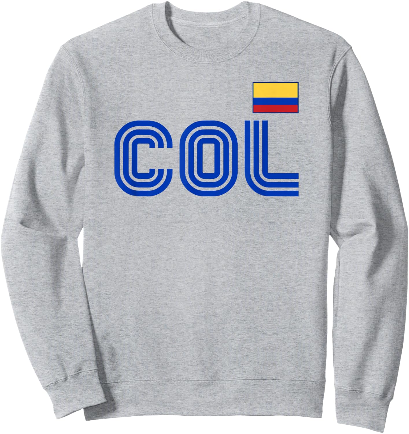 Colombia Flag Retro International Country Colombian Pride Sweatshirt - Sweatshirt | Ash