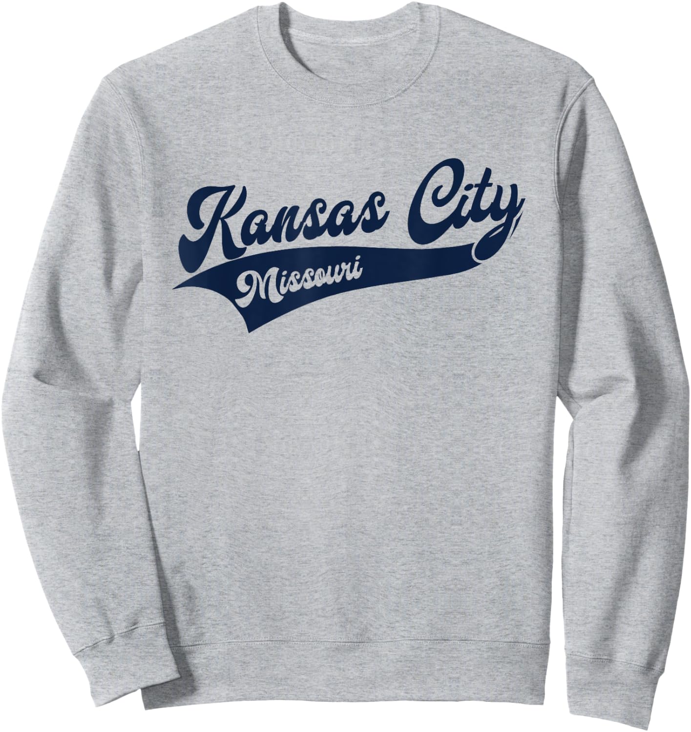 Kansas City - Missouri - Retro / Throwback Design - Classic Sweatshirt - Sweatshirt | Ash