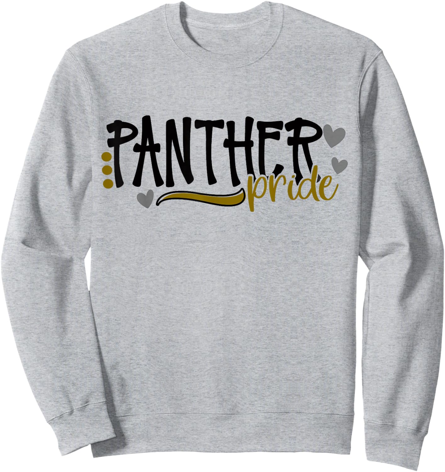 Panther Pride School Sports Fan Team Spirit Sweatshirt - Sweatshirt | Ash