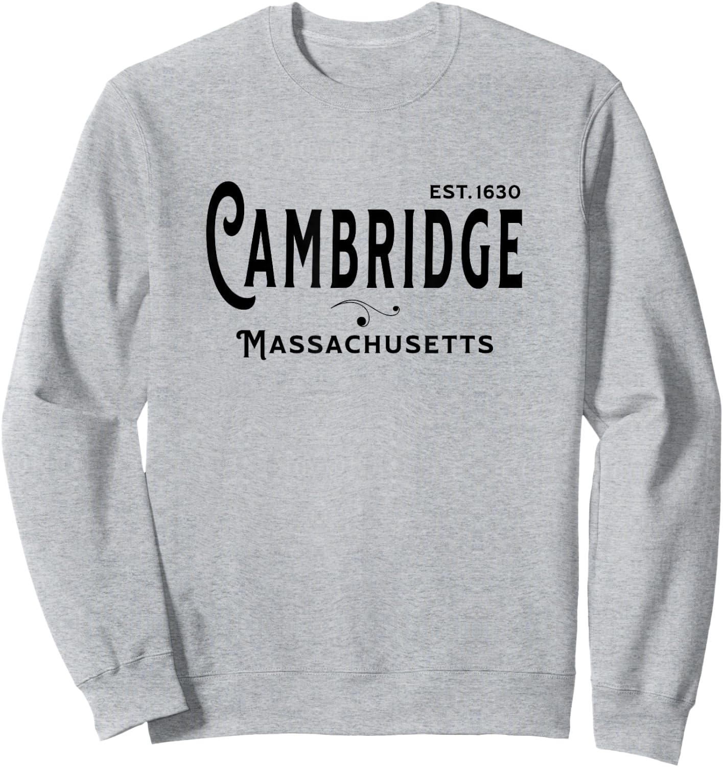 Vintage Merch MA Souvenir Visit Cambridge Massachusetts Sweatshirt - Sweatshirt | Ash