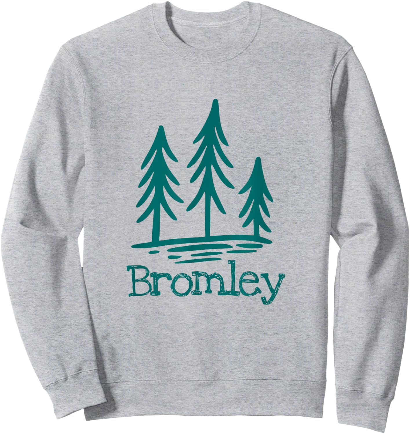 Bromley Mountain Vermont Rustic Trees Woods Forest Camping Sweatshirt - Sweatshirt | Ash