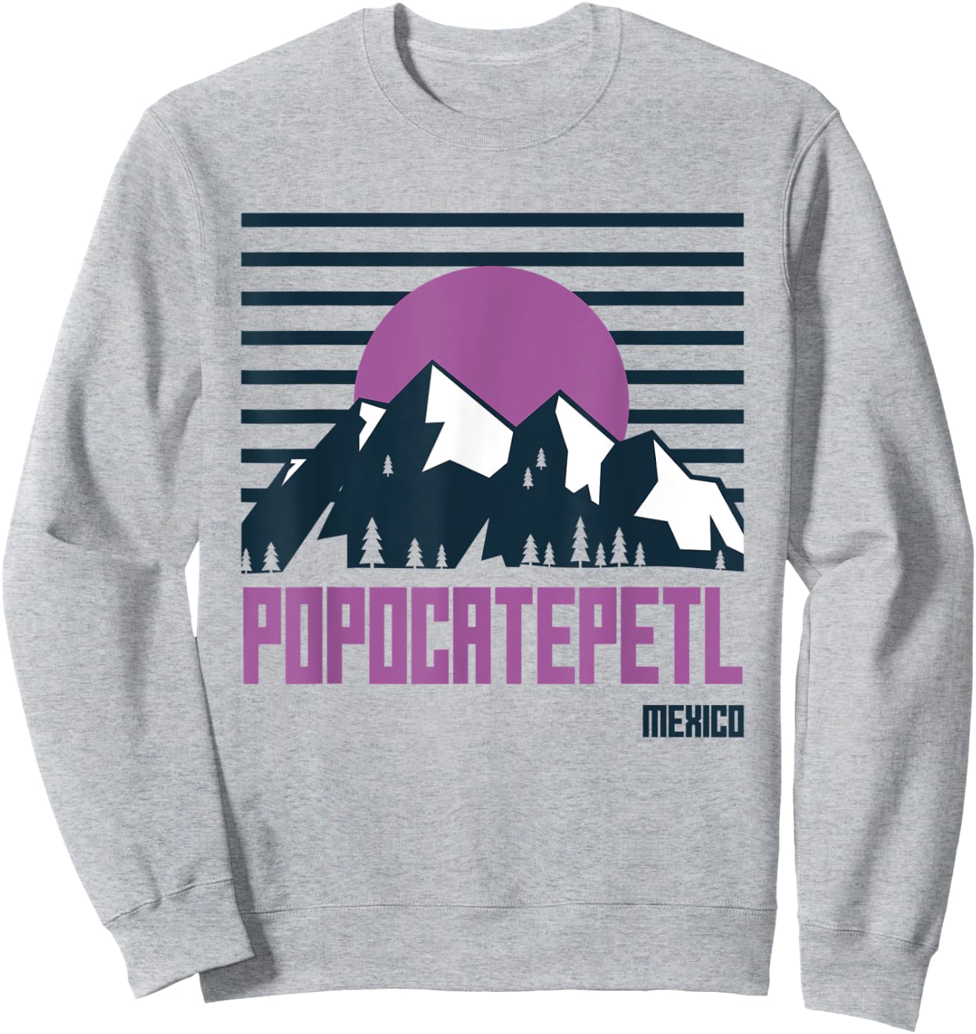 Popocatepetl Mountains Mexico Hiking Outdoors Sweatshirt - Sweatshirt | Ash