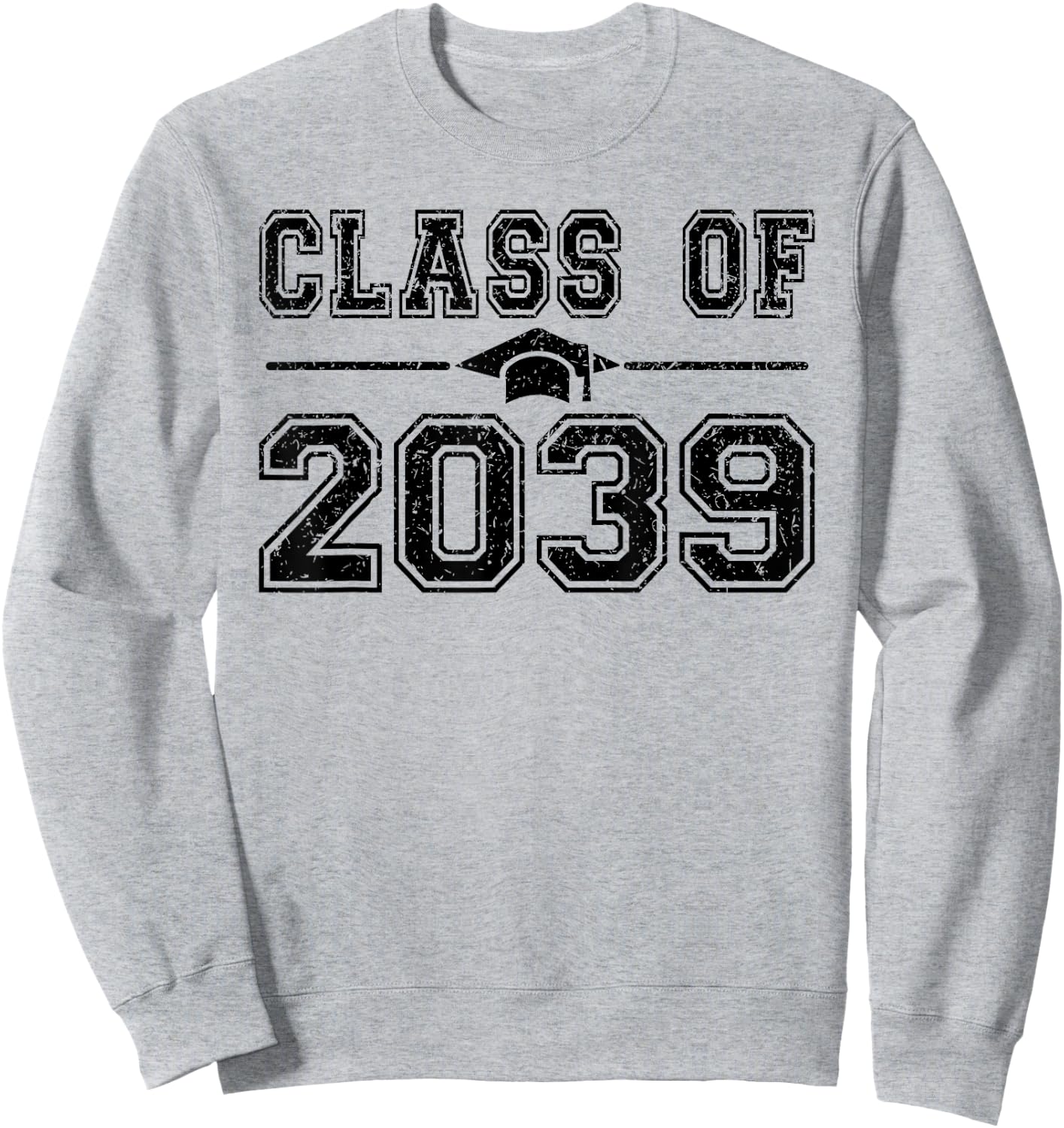 Class of 2039 Graduate 2039 First Day of School Grow With Me Sweatshirt - Sweatshirt | Ash