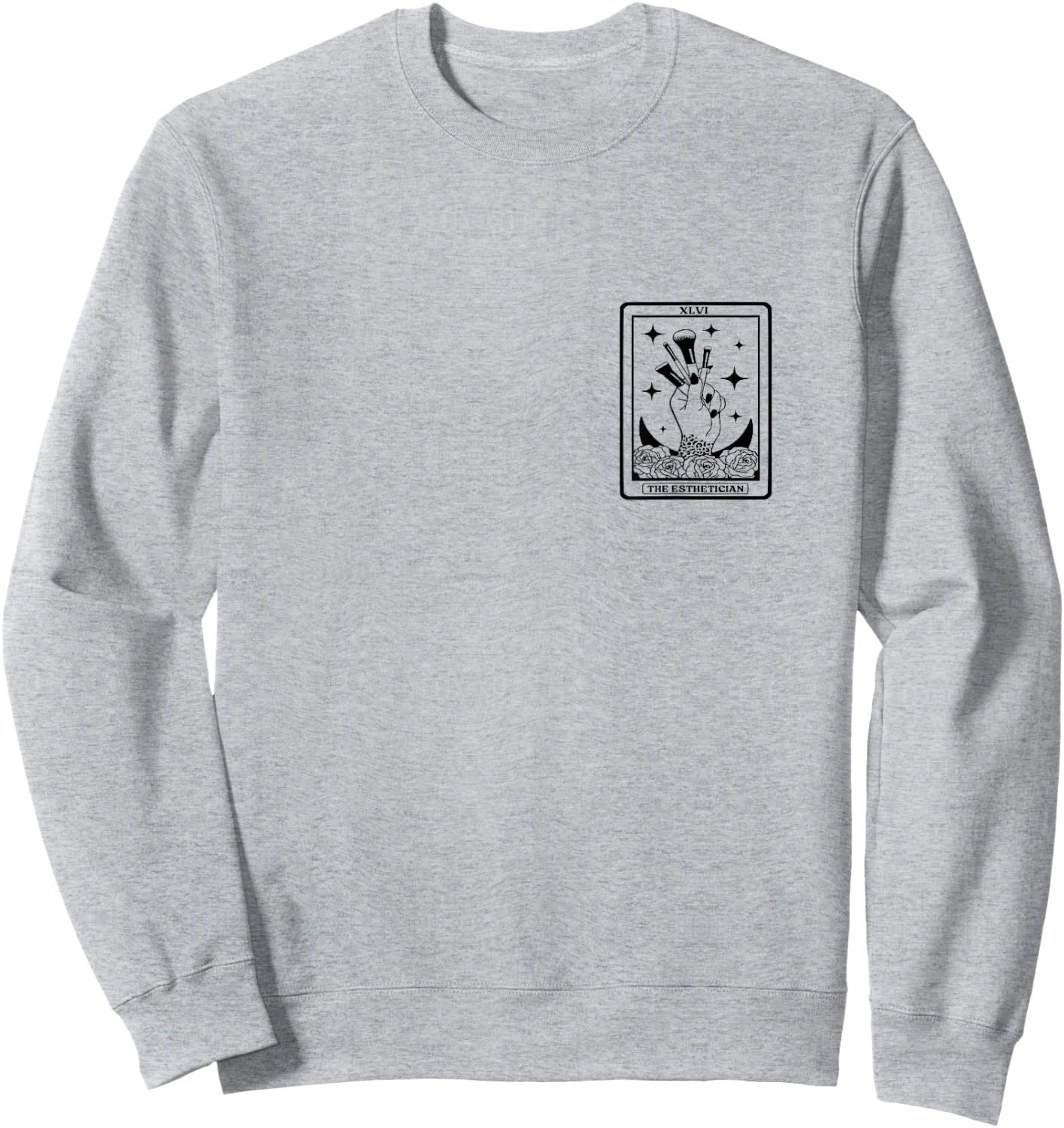 The Esthetician Tarot Card The Esthetician Sweatshirt - Sweatshirt | Ash