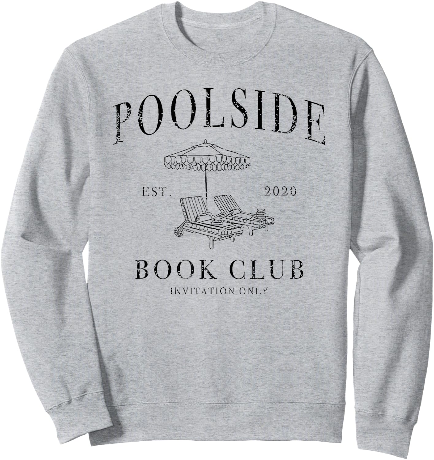 Poolside Book Club Sweatshirt - Sweatshirt | Ash