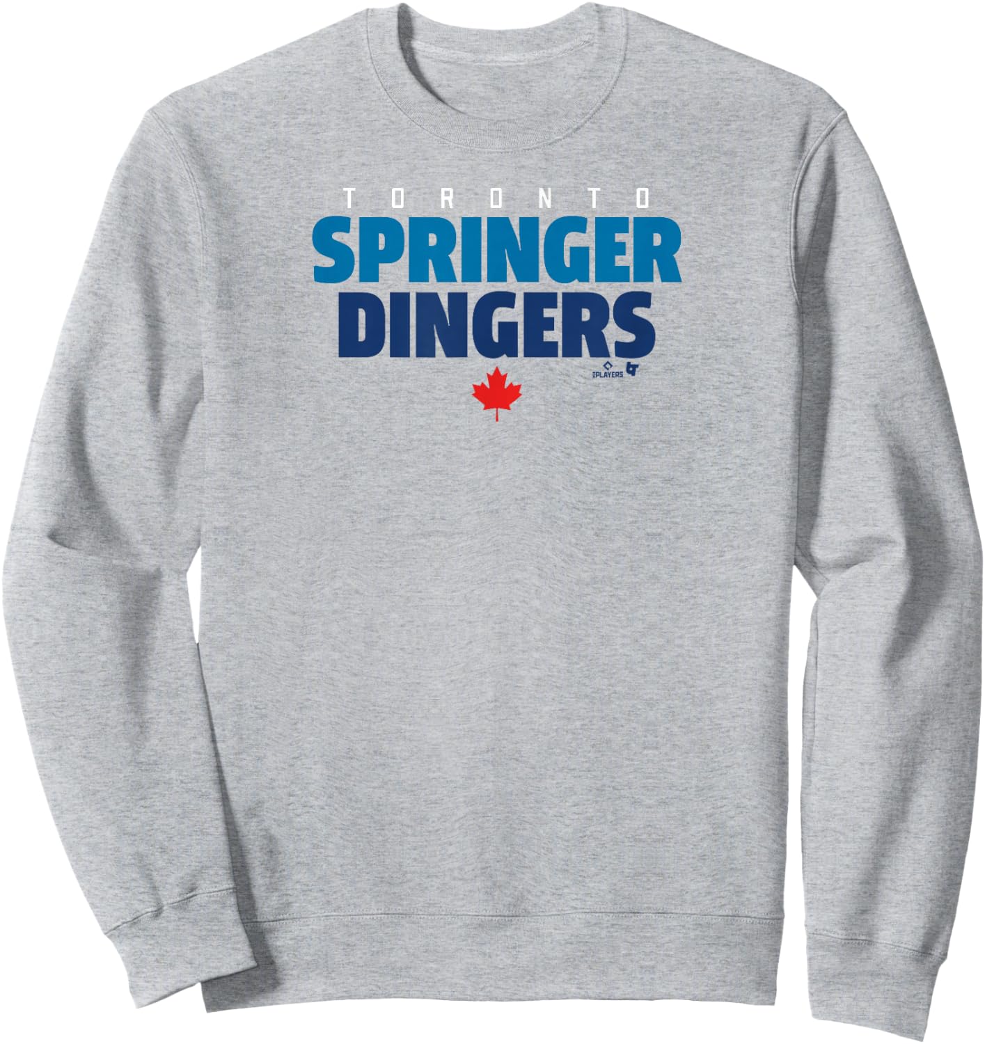 Officially Licensed George Springer-Toronto Springer Dingers Sweatshirt - Sweatshirt | Ash