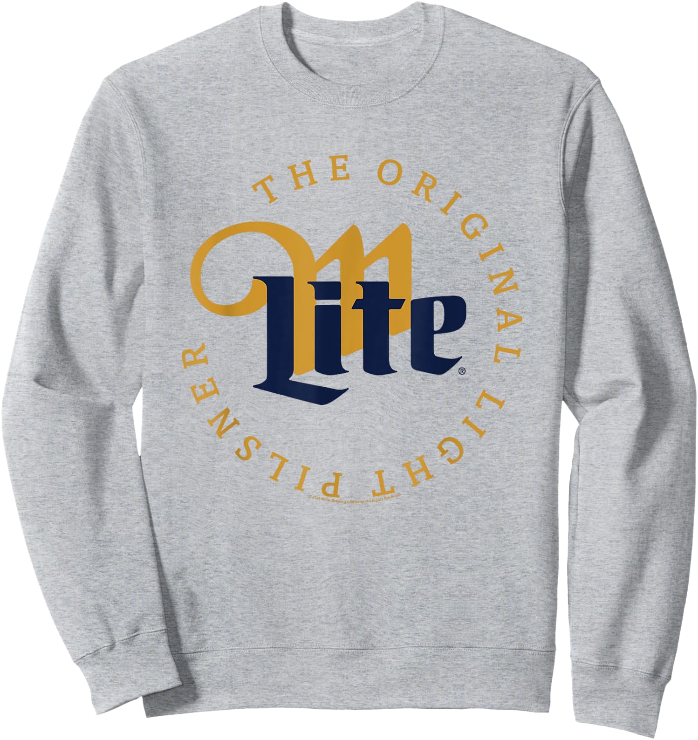 Miller Lite The Original Light Pilsner Vintage Label Sweatshirt - Sweatshirt | Ash