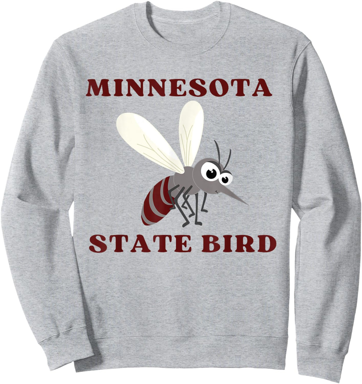 Minnesota State Bird Mosquito Sweatshirt - Sweatshirt | Ash