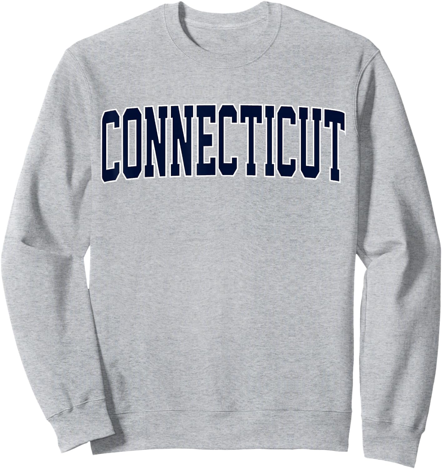 Retro Connecticut Blue Grey Vintage Connecticut Throwback CT Sweatshirt - Sweatshirt | Ash