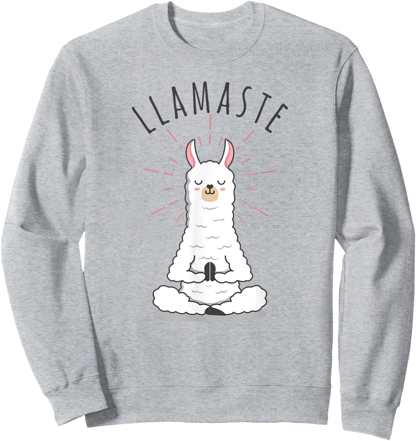 Llamaste Llama Yoga Yogi Cute Love Sweatshirt - Sweatshirt | Ash