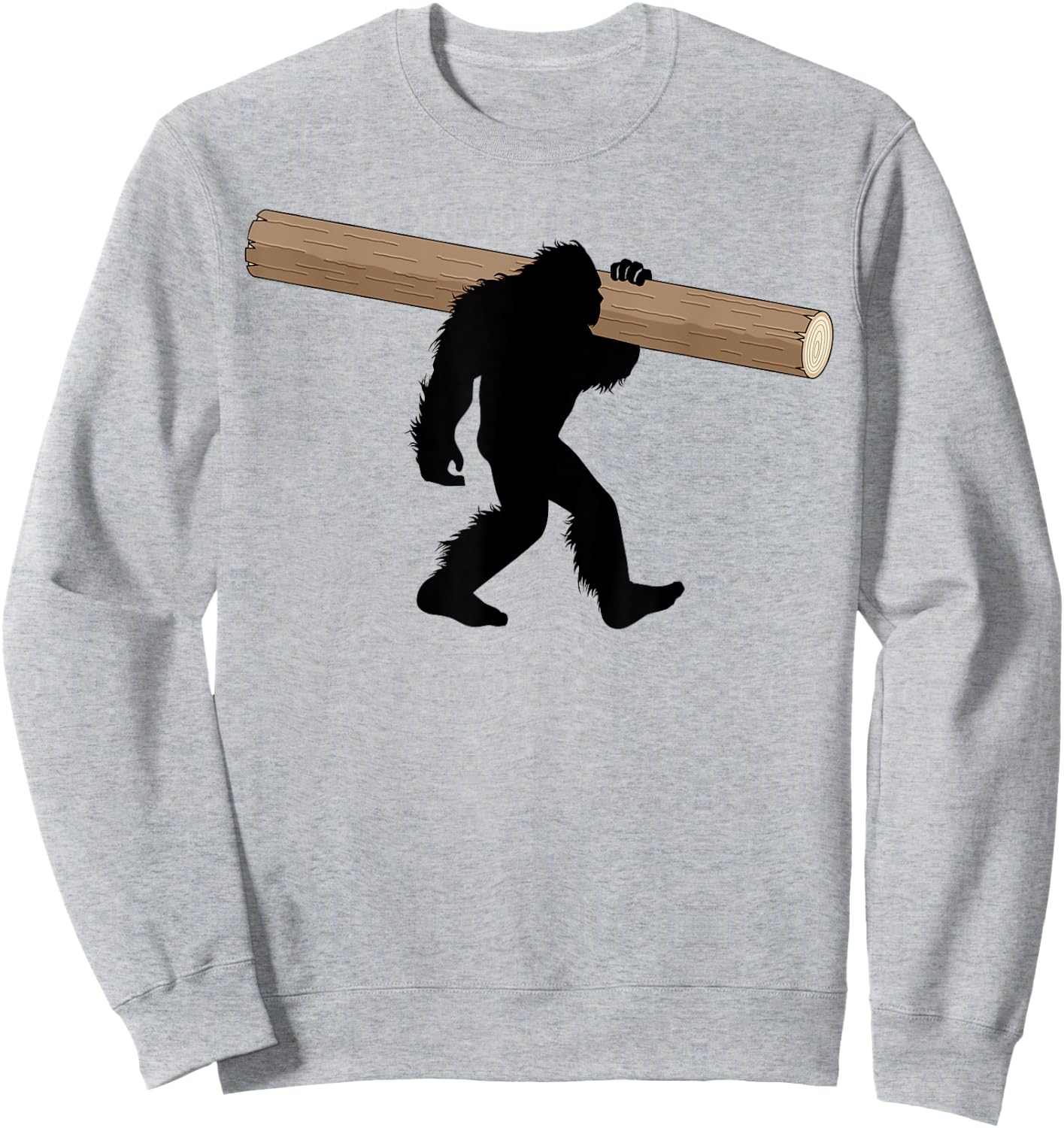 Bigfoot Caber Toss Highland Games Sasquatch Sweatshirt - Sweatshirt | Ash