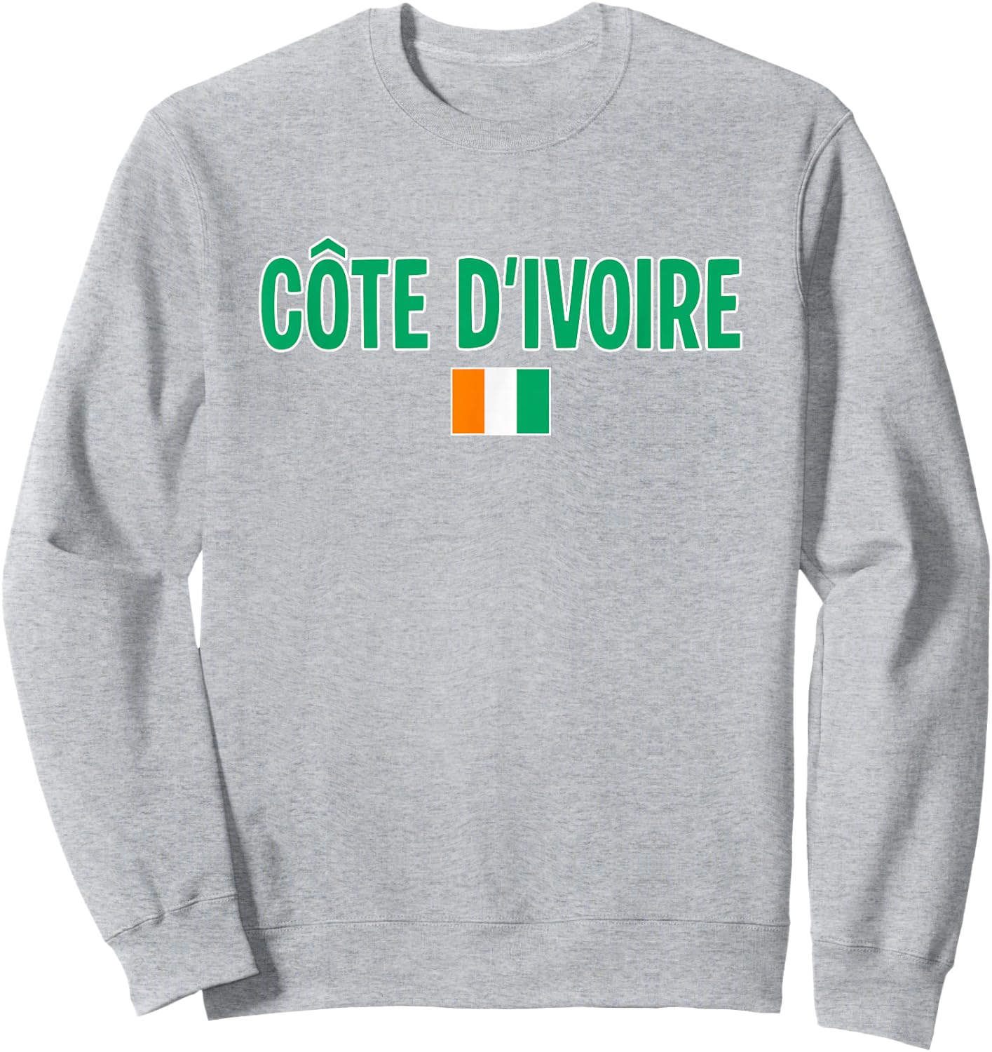 Ivory Coast Flag Sweatshirt - Sweatshirt | Ash