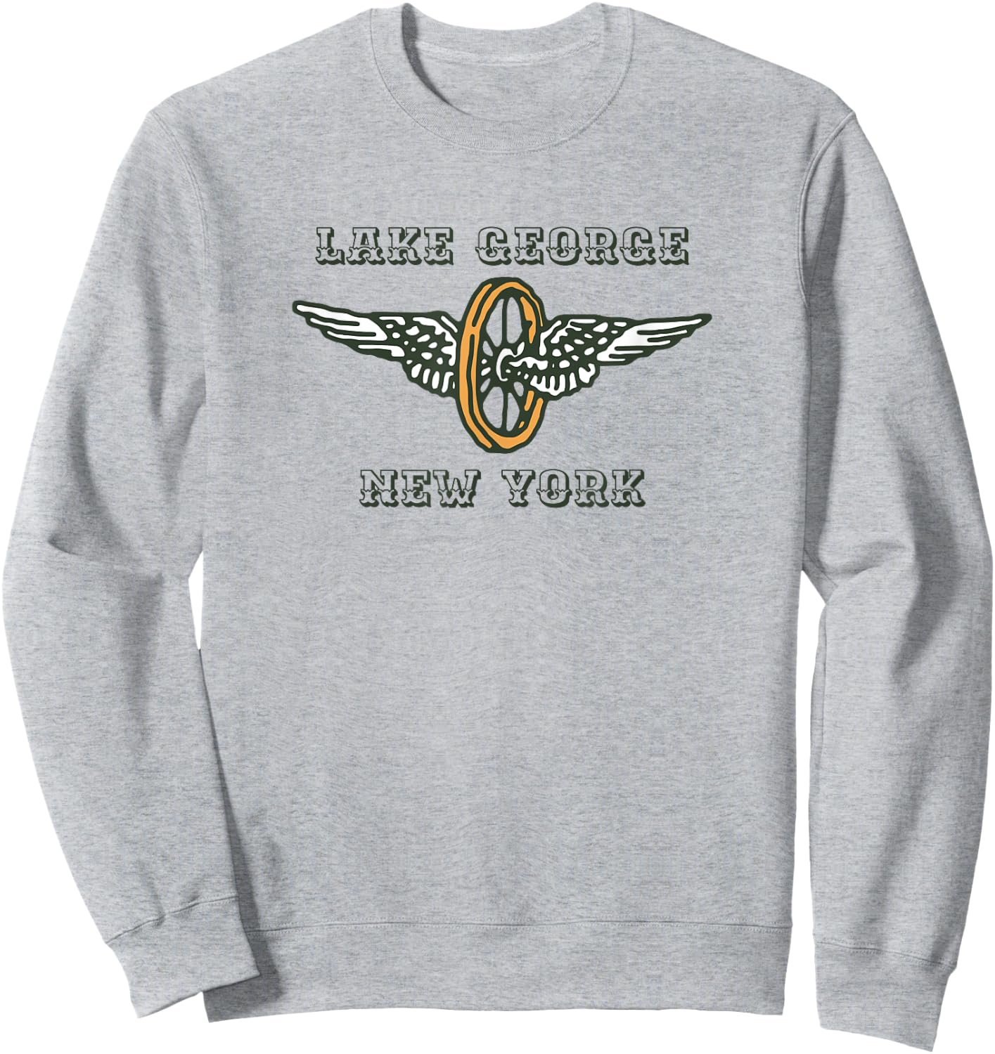 Lake George New York Motorcycle Rally Sweatshirt - Sweatshirt | Ash