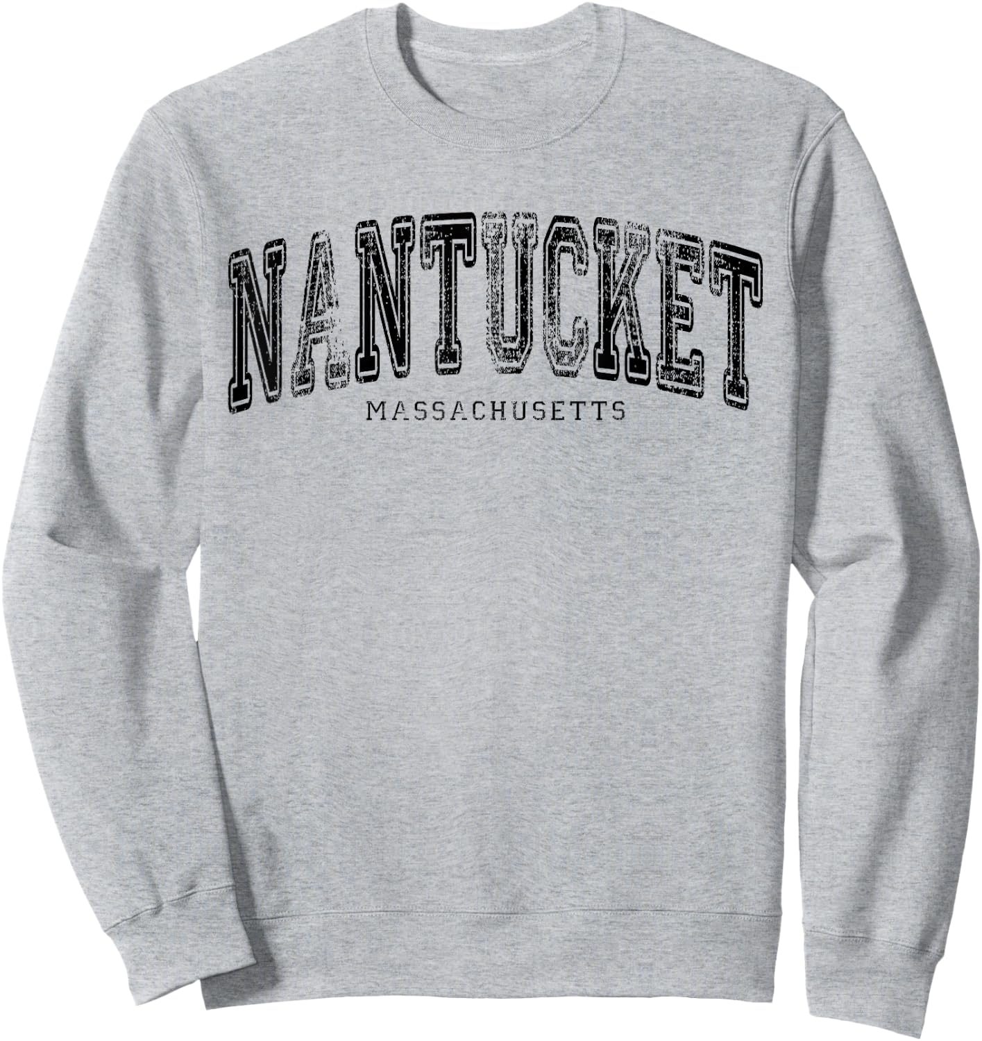 Nantucket Massachusetts Vintage Retro US City State Travel Sweatshirt - Sweatshirt | Ash