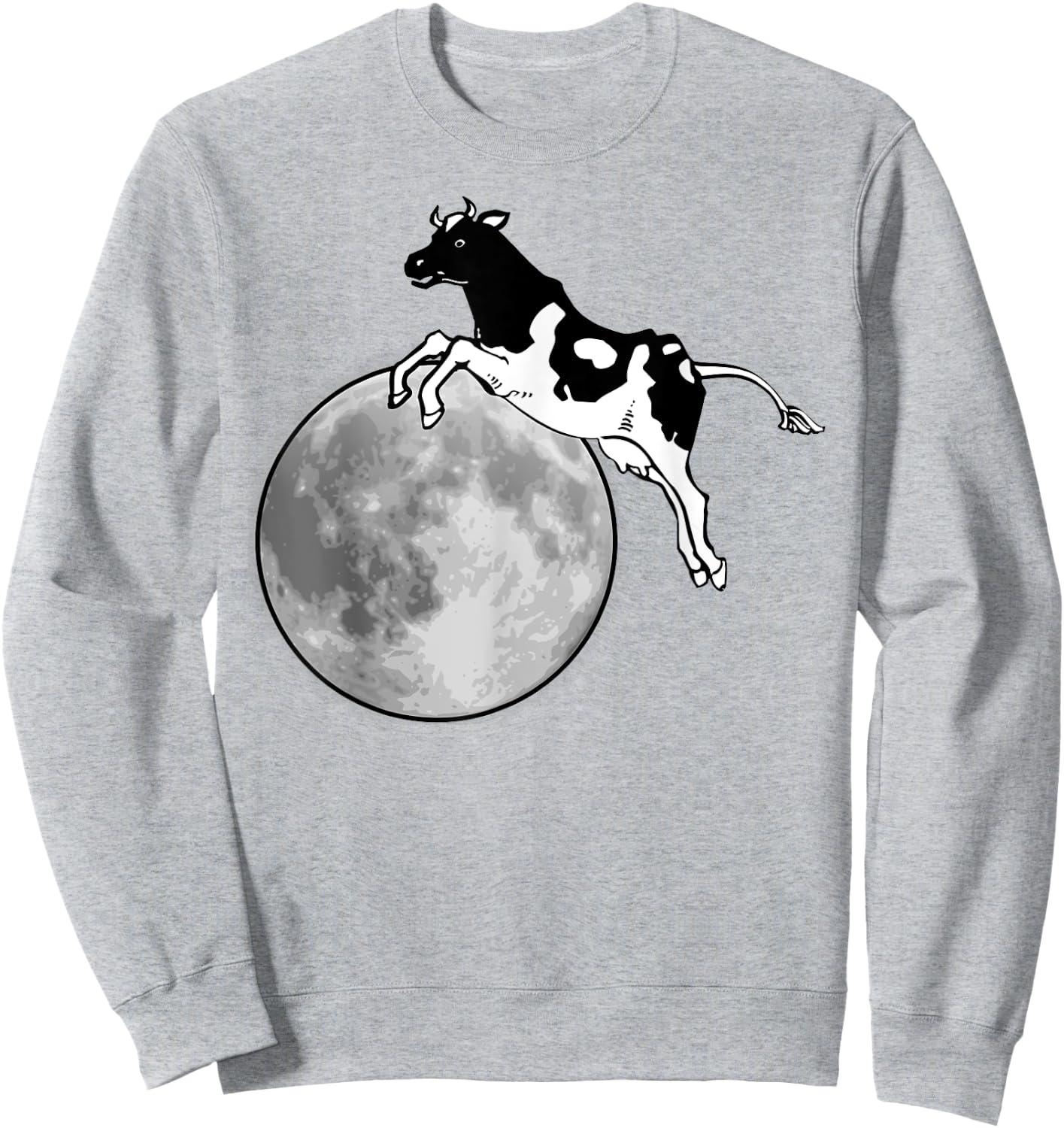 Cow Jumps Over The Moon Sweatshirt - Sweatshirt | Ash