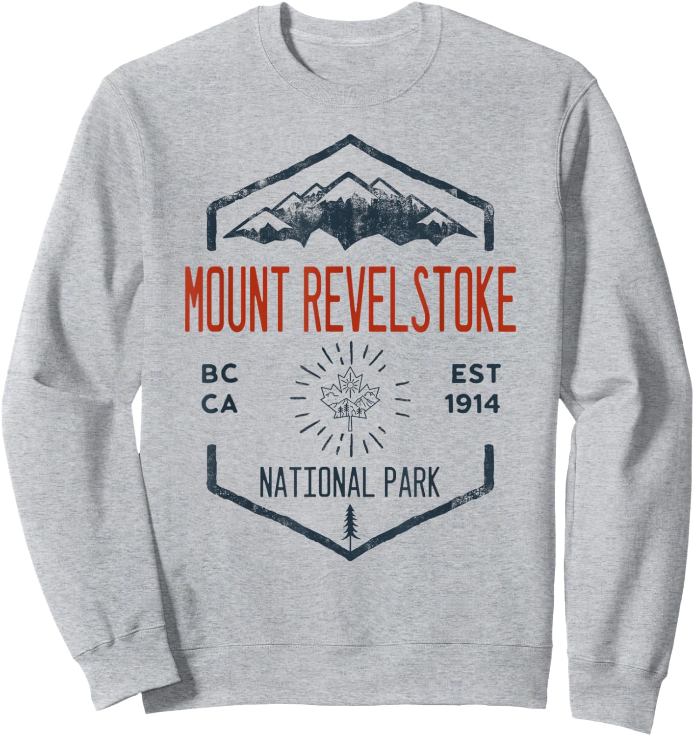 Mount Revelstoke National Park Canada Vintage Sweatshirt - Sweatshirt | Ash