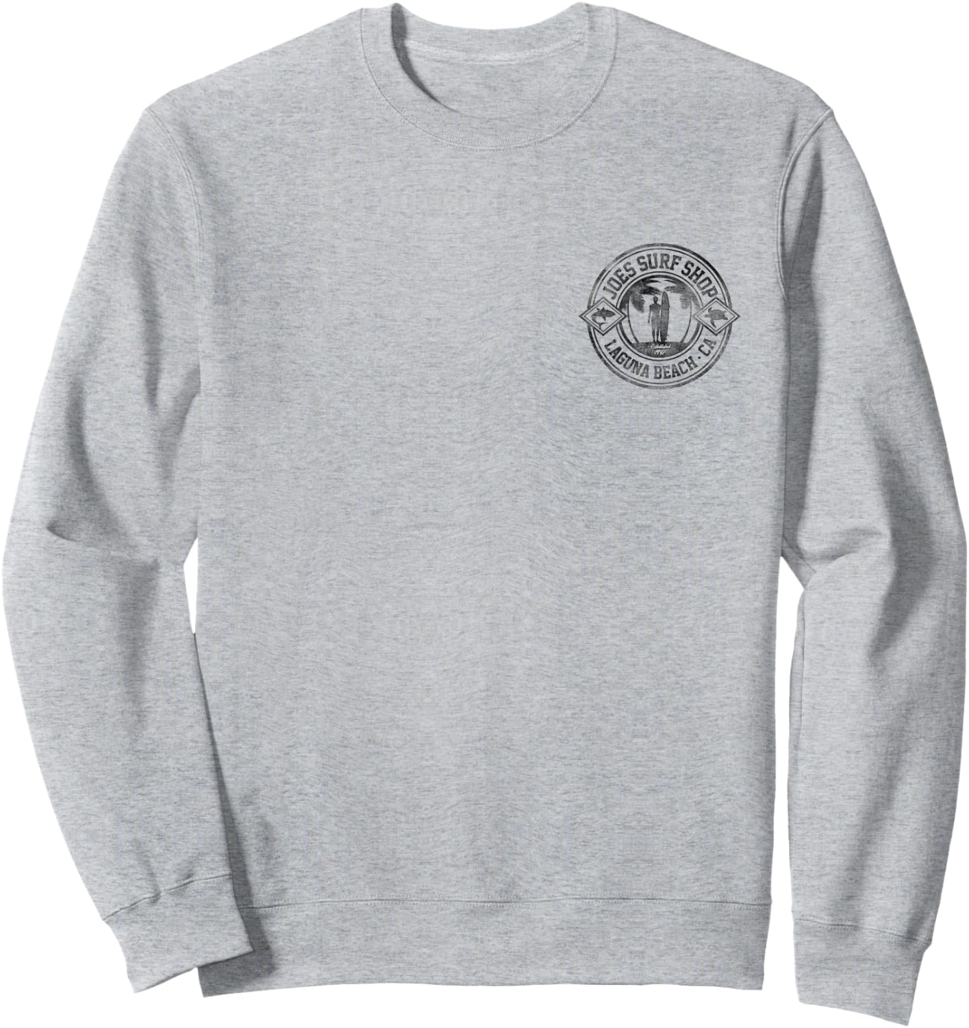 Joe's Surf Vintage Surfer on the Beach Graphic Men Women Kids Sweatshirt - Sweatshirt | Ash