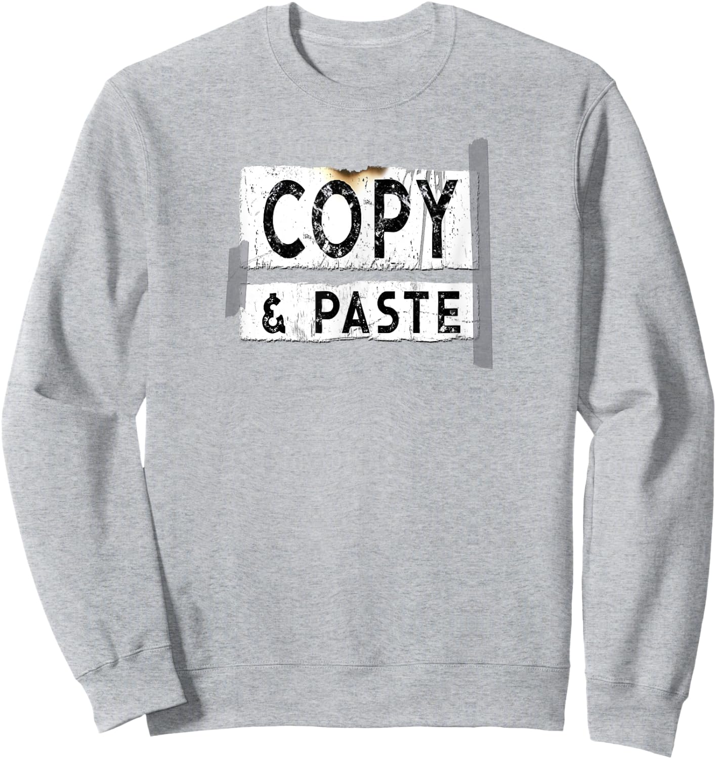 Copy & Paste Computer Geek Sweatshirt - Sweatshirt | Ash