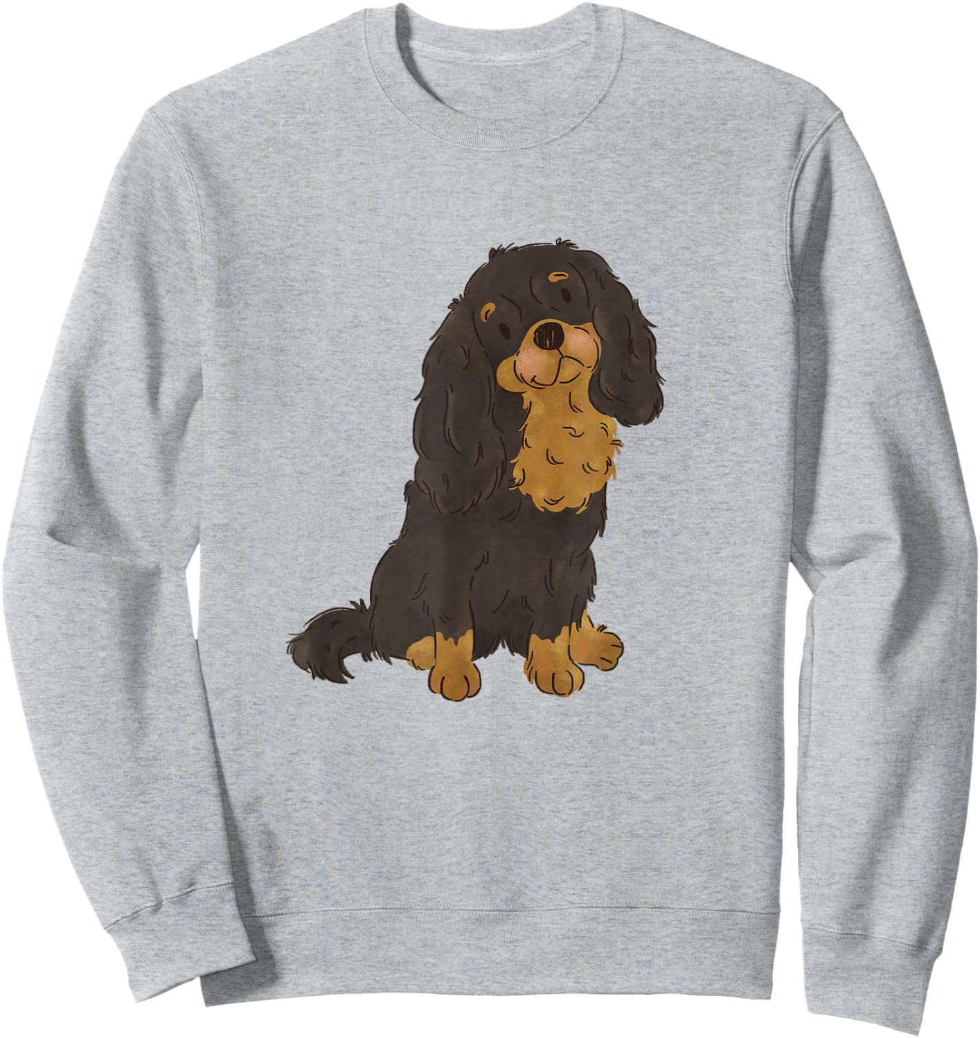 Black and Tan Cavalier King Charles Spaniel Cavie Mom Sweatshirt - Sweatshirt | Ash
