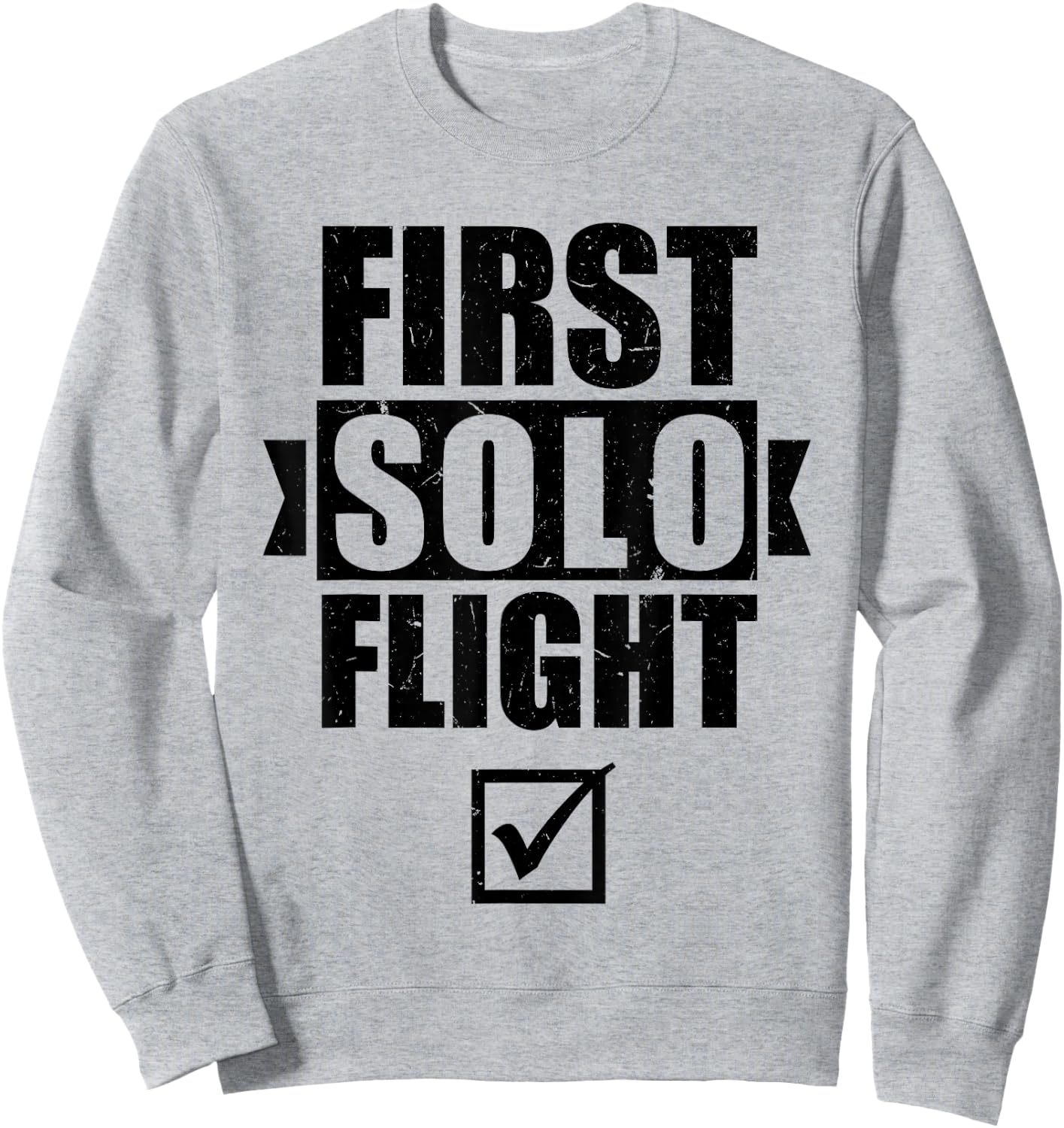 First Solo Flight Sweatshirt - Sweatshirt | Ash